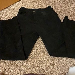 straight legged black pants